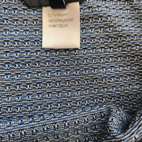 Ming Wang Skirt Top Set Womens Medium Large Jacquard Knit Ombre Print Midi Caree - Picture 8 of 8